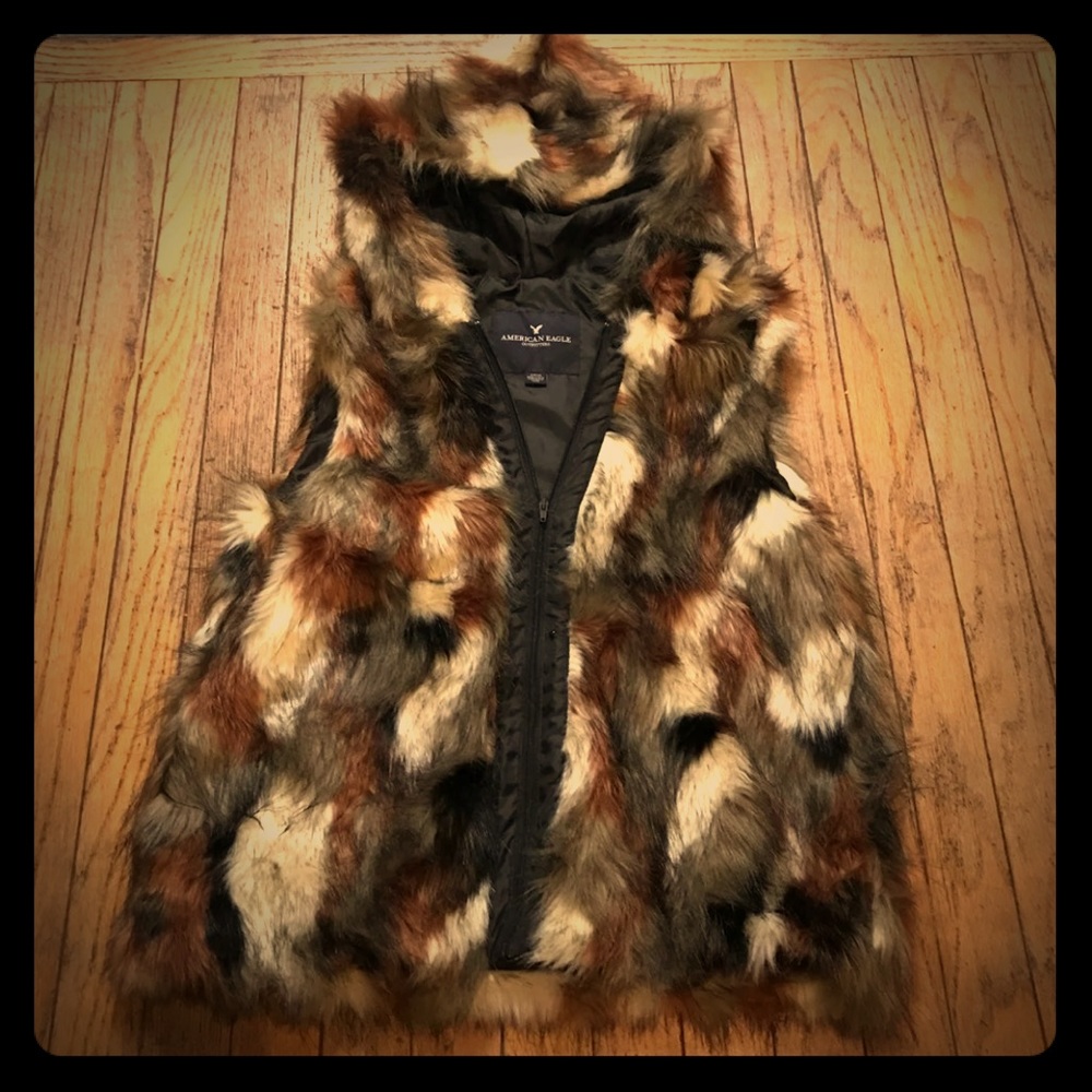 American Eagle Fur Vest